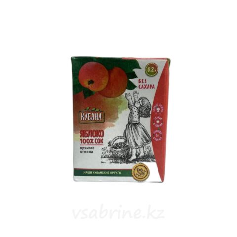 Сок Кубана яблочный 0.2л т/п