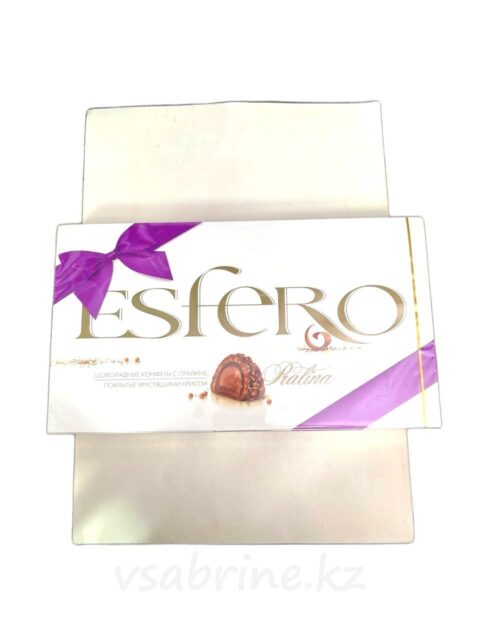Шоколадные конфеты ESFERO покрытые хрустящими криспи 252 ГР