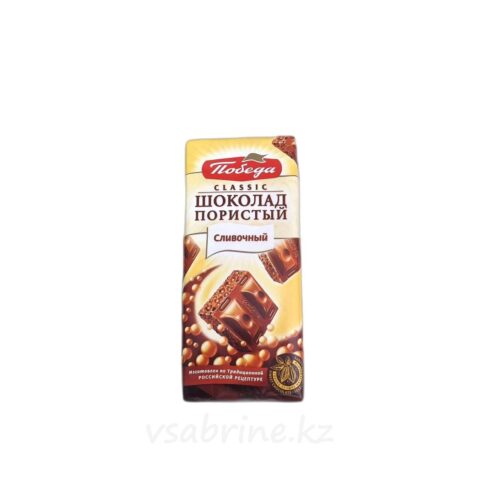 Шоколад Победа вкуса, пористый сливочный, 65гр