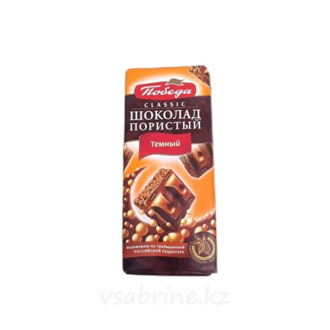 Шоколад пористый победа темный classic 65гр