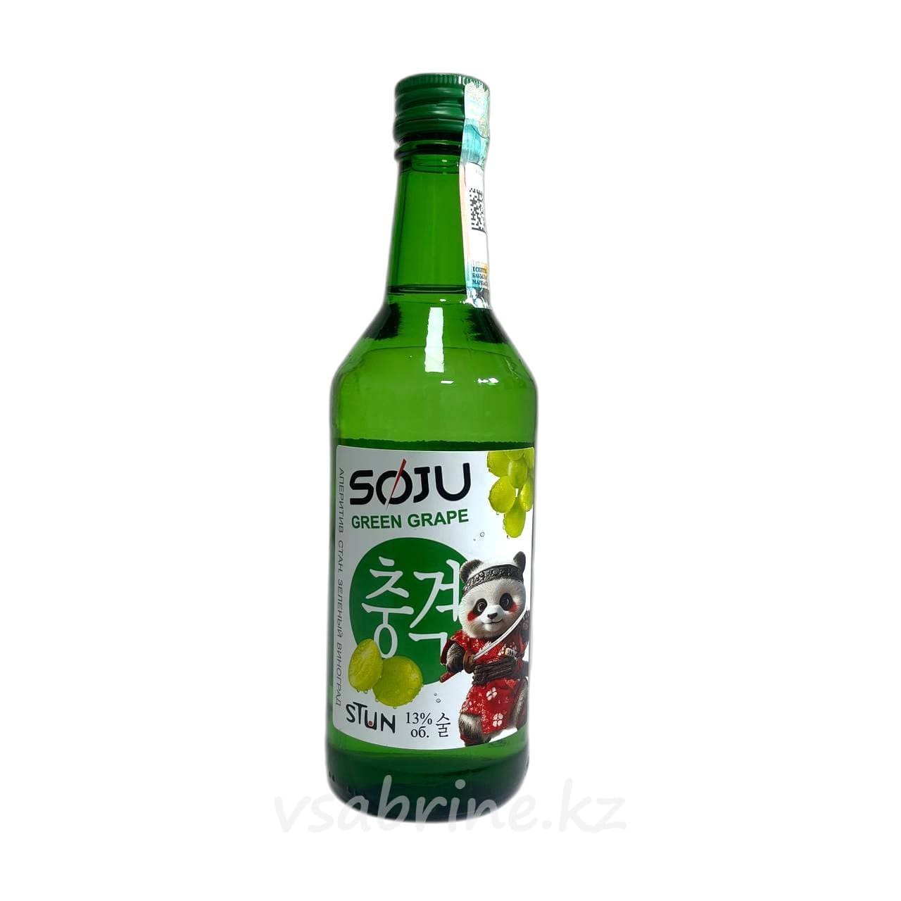Алкогольный коктейль Soju Green Grape 13% 0.375л ст/б