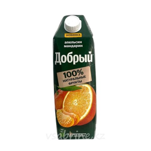 Сок Добрый Апельсин-Мандарин т/п 1л