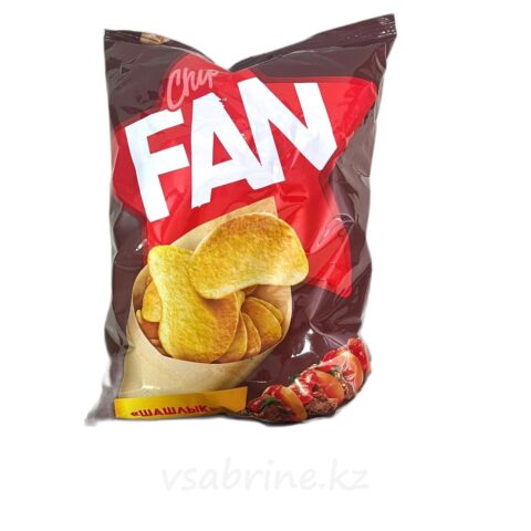 Чипсы картофельные Fan со вкусом шашлыка 120гр