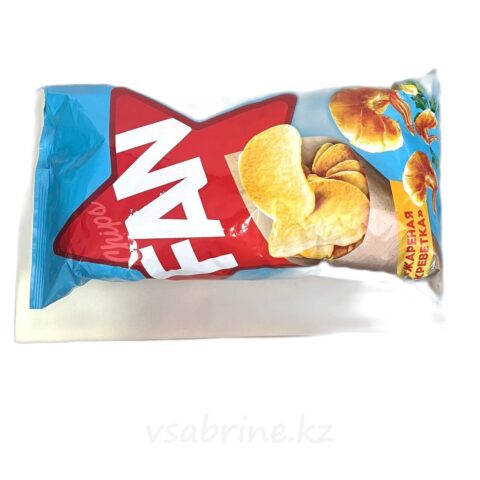 Чипсы FAN картофельные  жареная креветка 250гр