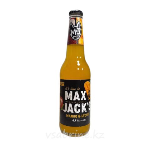 Пивной напиток Max&Jack’s Mango-Lychee 4.7% 0.4л ст/б
