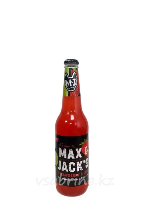 Пиво Max&Jack’s Strawberry-Lime ст/б 4.7% 0.4л