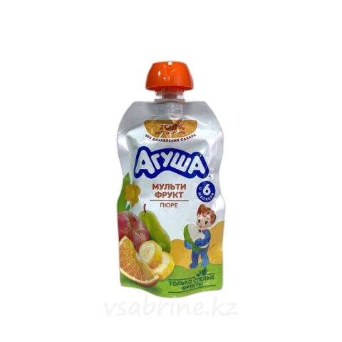 Пюре Агуша мультифрукт 90г