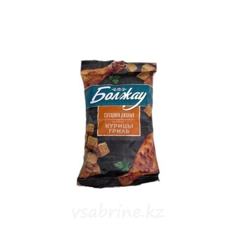 Кириешки Болжау ржаные со вкусом курицы гриль 100гр