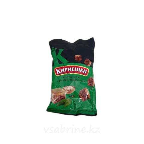 Кириешки ржаные со вкусом холодца с хреном 100гр