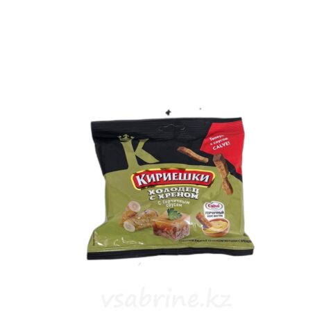 Кириешки со вкусом холодца и хрена с соусом горчица 60гр
