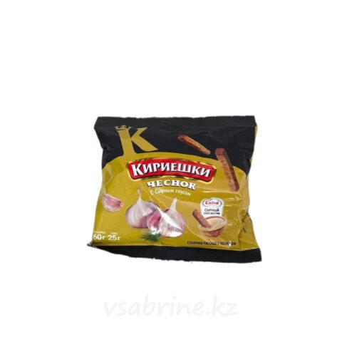 Кириешки со вкусом чеснока с соусом сырным 85гр