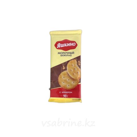Шоколад Яшкино молочный с крекером рыбки 90гр