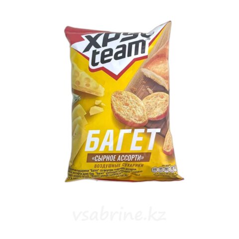 Кириешки Хрусteam багет со вкусом сырное ассорти 60гр