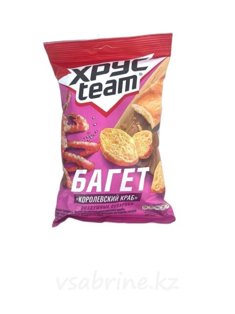 Кириешки Хрусteam багет со вкусом королевского краба 60гр