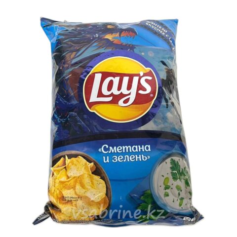 Чипсы Lay’s сметана и зелень 225гр