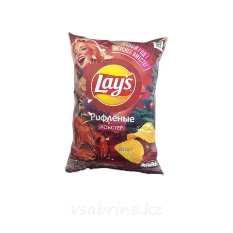 Чипсы Lays рифленые лобстер 140гр