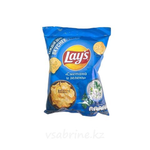Чипсы Lay’s сметана и зелень 37гр