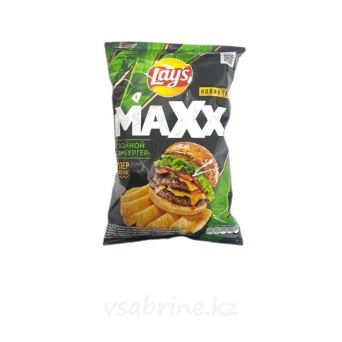 Чипсы Lays Max двойной гамбургер 100гт