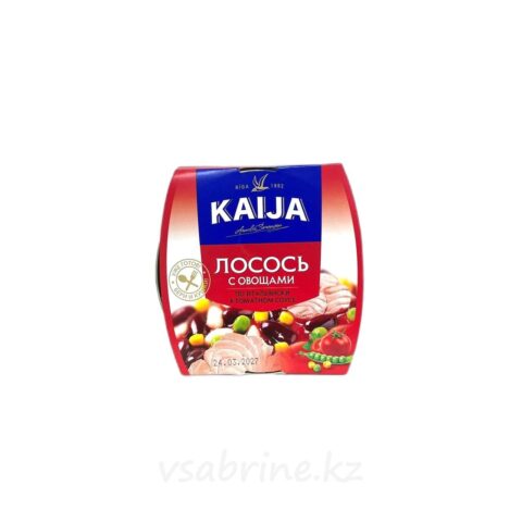 Лосось с овощами по-итальянски в томатном соусе Kaija, 220гр ж.б