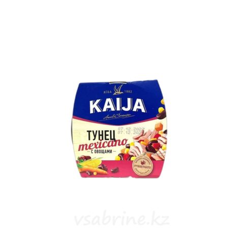 Тунец с овощами по мексикански Kaija 185 гр ж.б