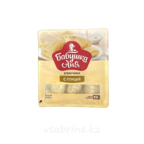 Блинчики с курицей Бабушка Аня замороженные 420гр