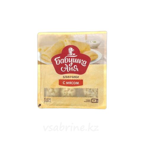 Блинчики Бабушка Аня с Мясом Замороженные 420г