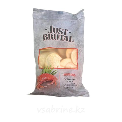 Чипсы Just Brutal со вкусом карибского краба 85гр