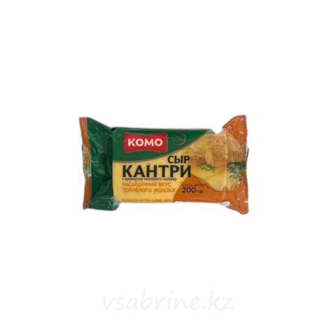 Сыр Комо Кантри 50% 200гр м/у брусок