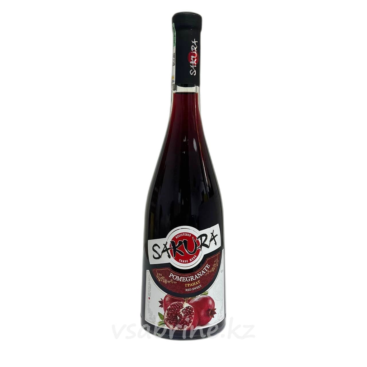 Вино Sakura красное со вкусом граната 0.75л
