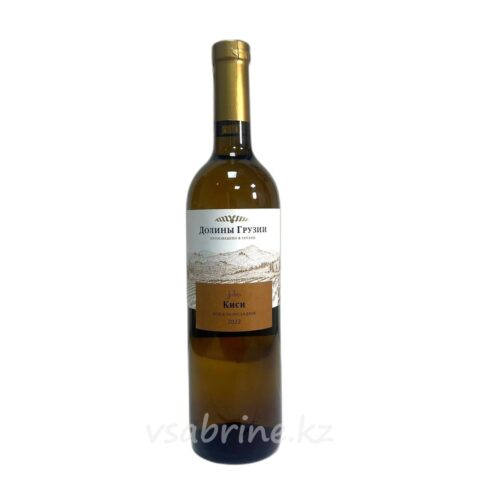 Вино Долины Грузии Киси  белое полусладкое 10.5% 0.75л