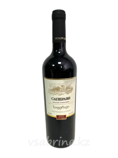 Вино Саперави Красное Сухое 12.5% 0.75л