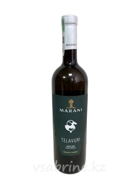 Вино Marani Телавури белое сухое 12.5% 0.75 л