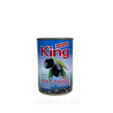 Маслины King черные без косточки 280гр ж/б