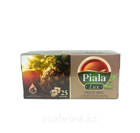 Чай Piala Lux, черный с кусочками яблок и экстрактом гуараны, 25 пак. к/к.