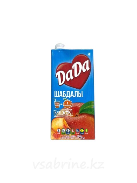 Сок Da Da, персик с мякотью, 1.93л, т/пак