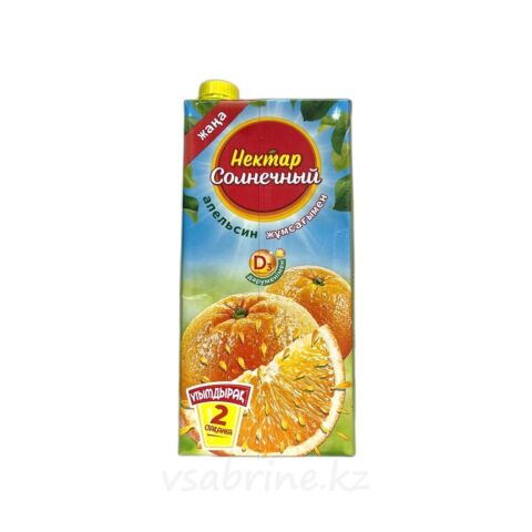 Сок Нектар Солнечный Апельсин с мякотью т/п 1.9л