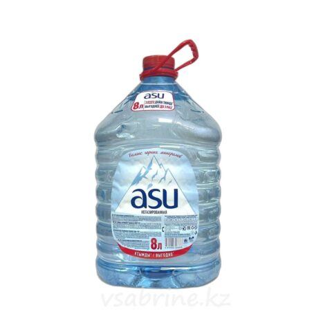 Вода Asu негазированная минерализованная питьевая 8 л