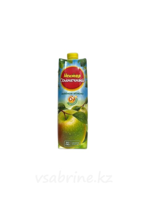 Сок Нектар Солнечный Зеленое Яблоко т/п 0.95л
