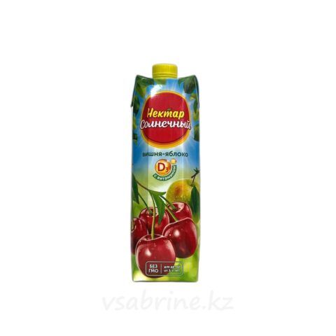 Сок Нектар Солнечный Вишня-Яблоко т/п 0.95л