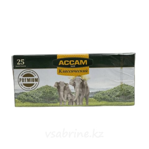 Чай Ассам классический черный 25x 2г к/к