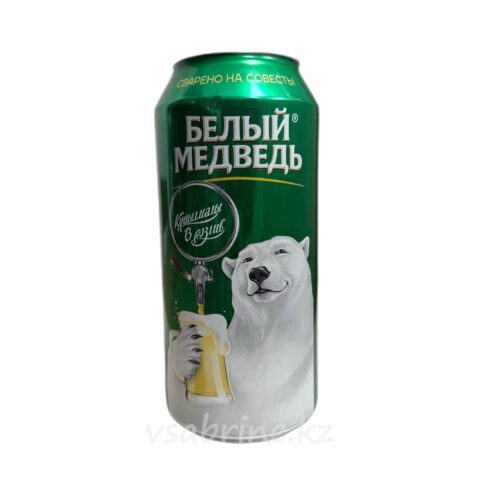 Пиво Белый медведь 4.8% 1 л Ж/б