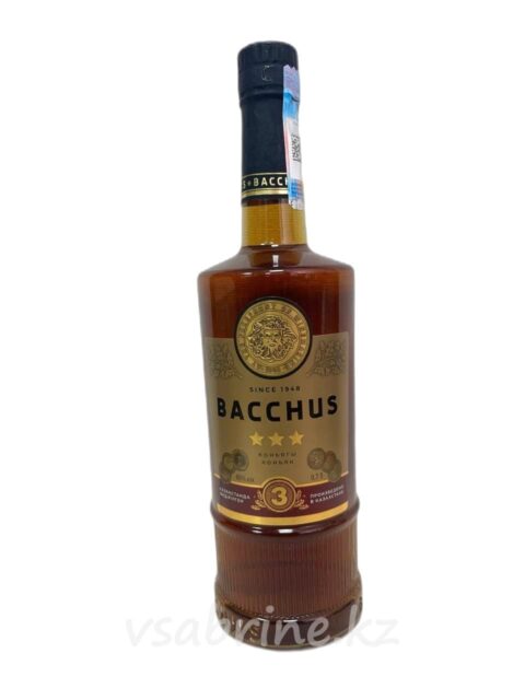 Коньяк Bacchus 3 Летний 40% 0.7л