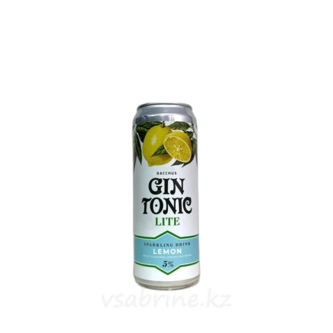 Джин-тоник Bacchus Gin-Tonic Lite лимон 5% 0.45л ж/б