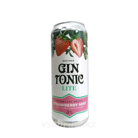 Джин-тоник Gin Tonic Lite Strawberry Mint 0,45 л ж/б.