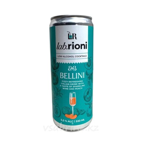Алкогольный коктейль Lab Rioni Bellini Coctail 5.5% 0.33л ж/б