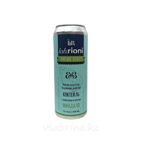 Коктейль Lab.Rioni Vintage Series с коньяком и вкусом миндаля 7% 0.45л ж/б
