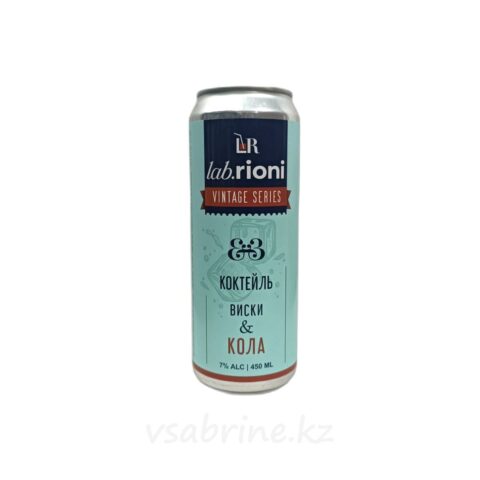 Коктейль Lab.Rioni Vintage Series Виски & Кола 7% 0.45л ж/б