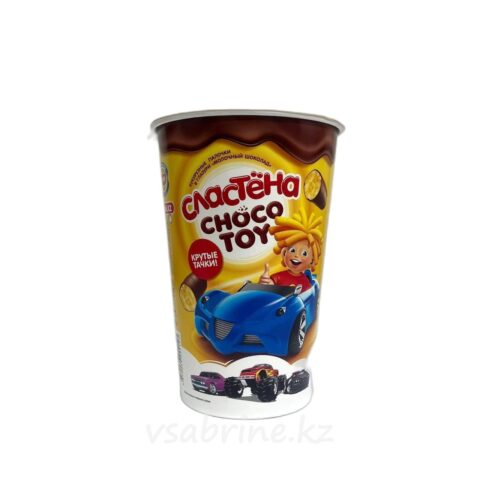 Сластена кукурузные палочки в шоколаде (крутые тачки)100гр