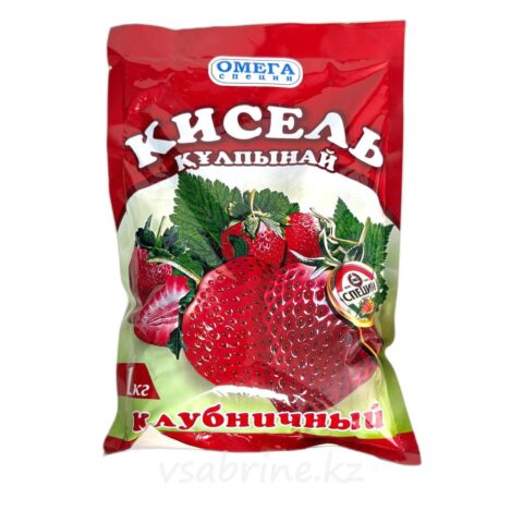 Кисель “Омега” со вкусом клубники, 1 кг.