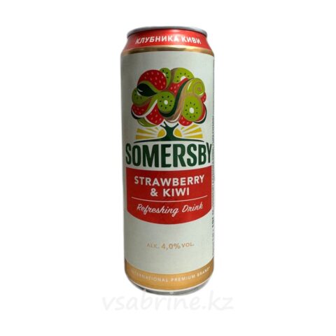 Пиво Somersby Strawberry-Kiwi ж/б 4% 0.43мл